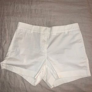 JCrew White Chino Shorts